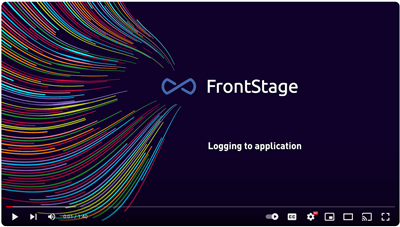 Přihlášení do klientské aplikace FrontStage RC