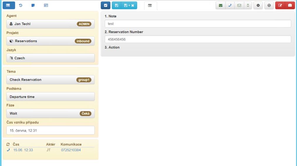 HelpDesk modul (modul Případů)